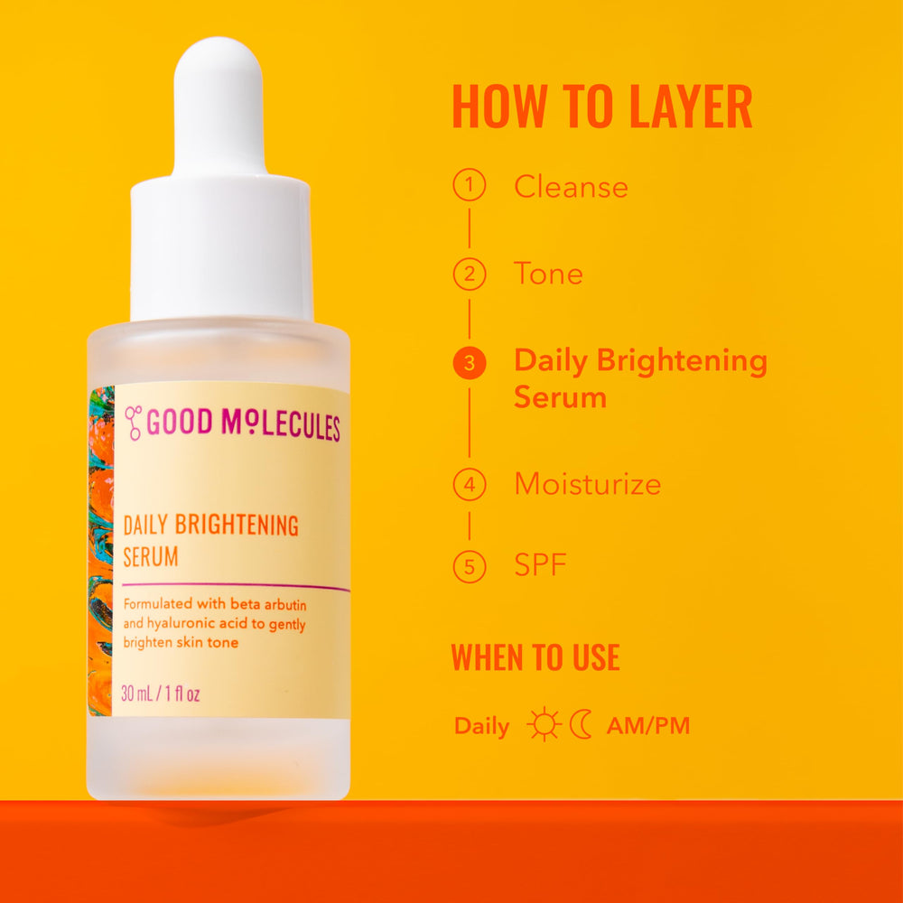 Good Molecules application matin et soir pour une routine simple