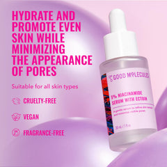 Good Molecules Niacinamide 5% ectoin hydratation profonde et protection de la barrière.