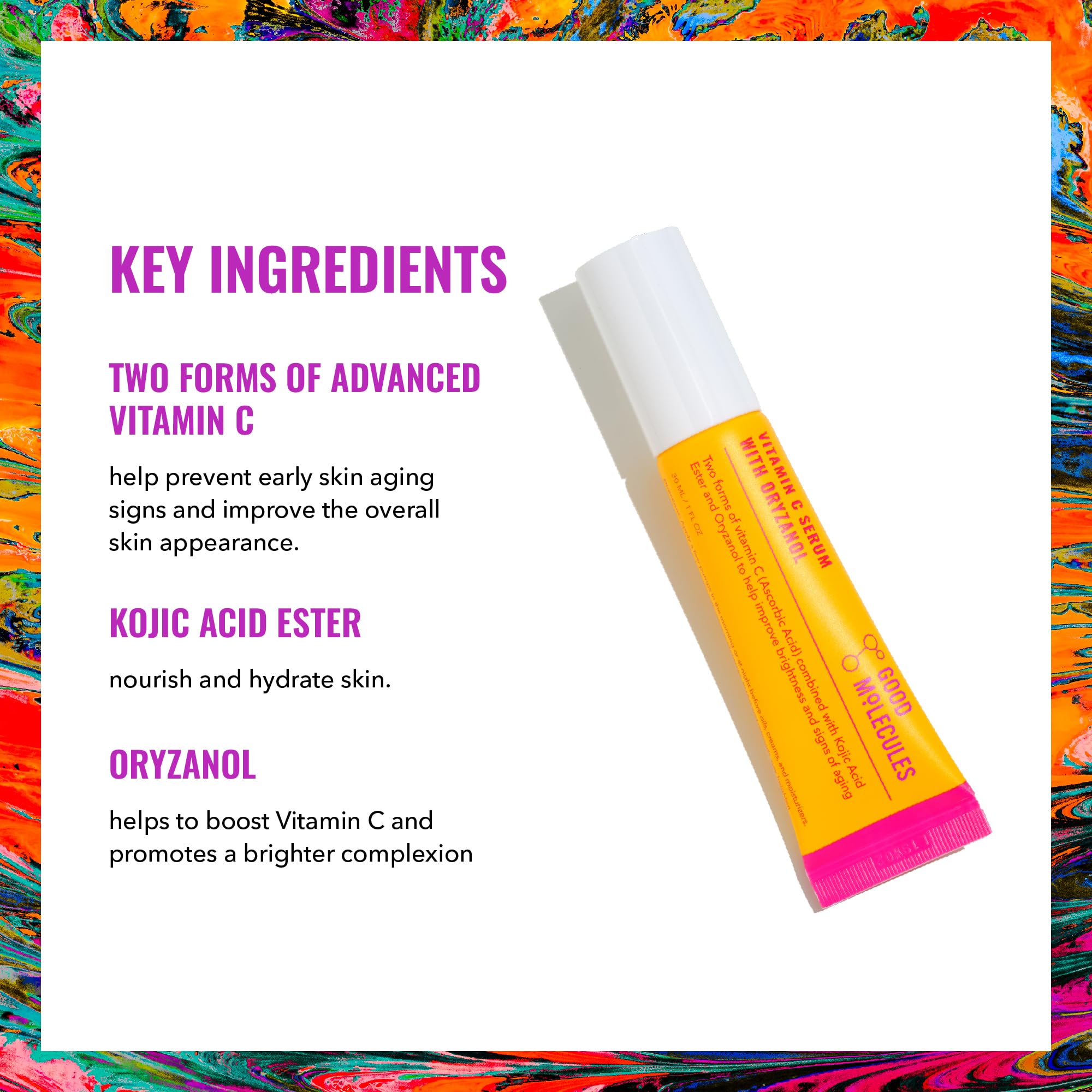 Good Molecules vitamine C oryzanol brillance douce et durable pour la peau