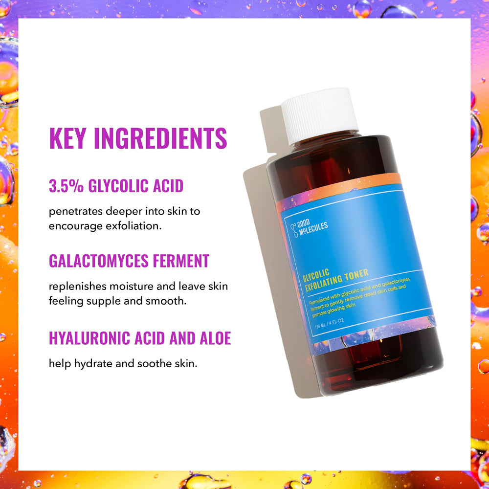 Good Molecules Toner, texture éclatante qui illumine le teint.