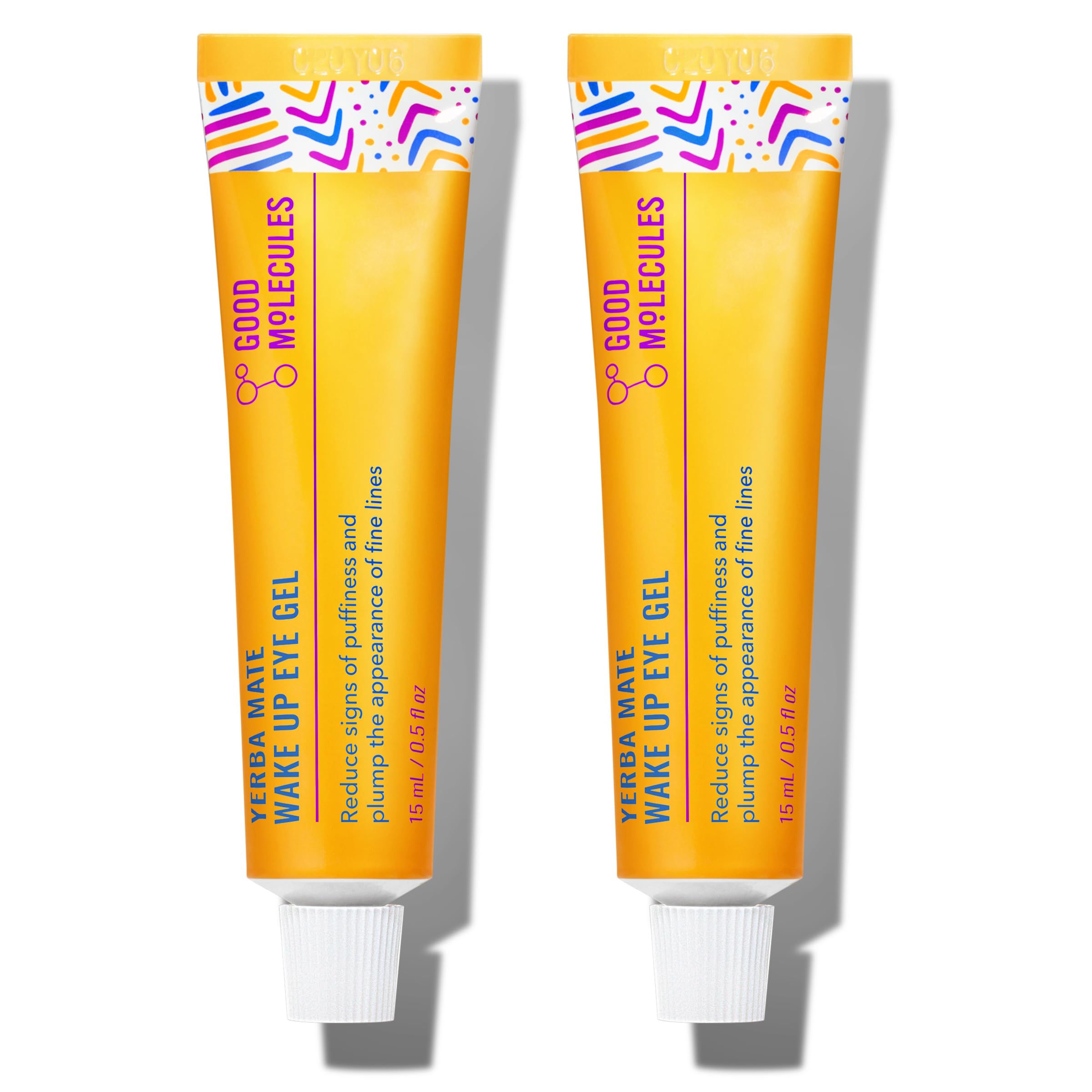 Good Molecules Yerba Mate Wake Up Eye Gel — bouteille prête pour hydrater le contour des yeux.