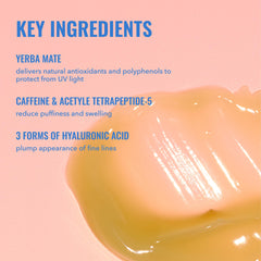 Good Molecules Yerba Mate Wake Up Eye Gel tube-dispense demonstrates quick morning refresh