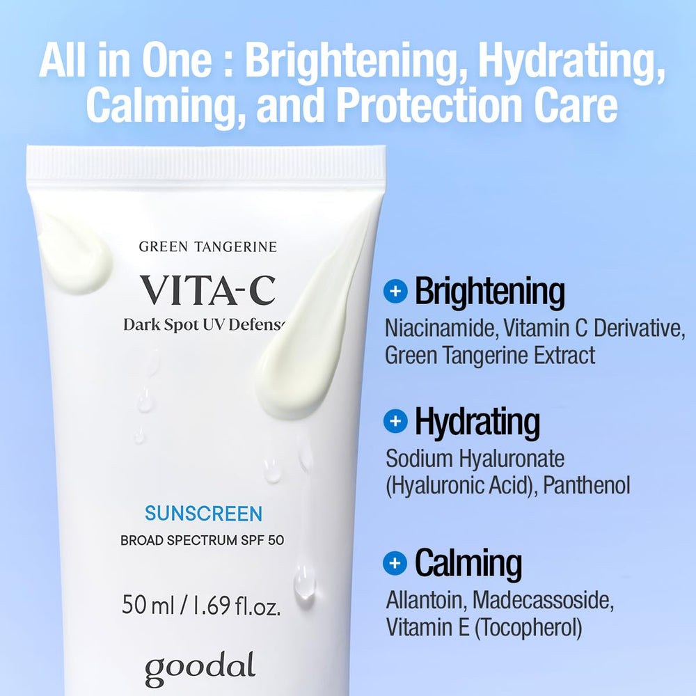 GOODAL Écran solaire sans filtre blanc pour tous les teints et rendu naturel.