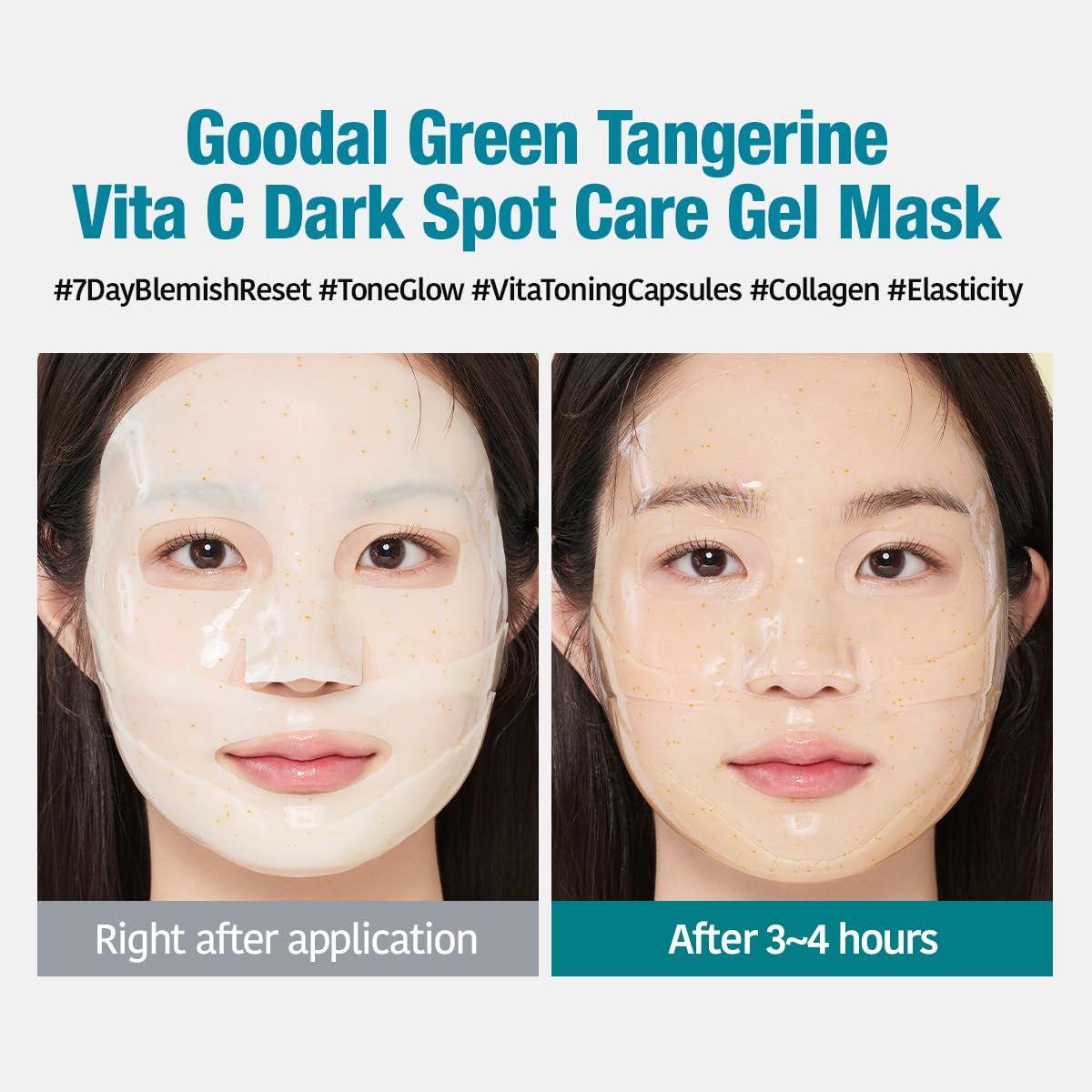 GOODAL Masque Gel Mandarine Verte – teint lumineux et éclat naturel.