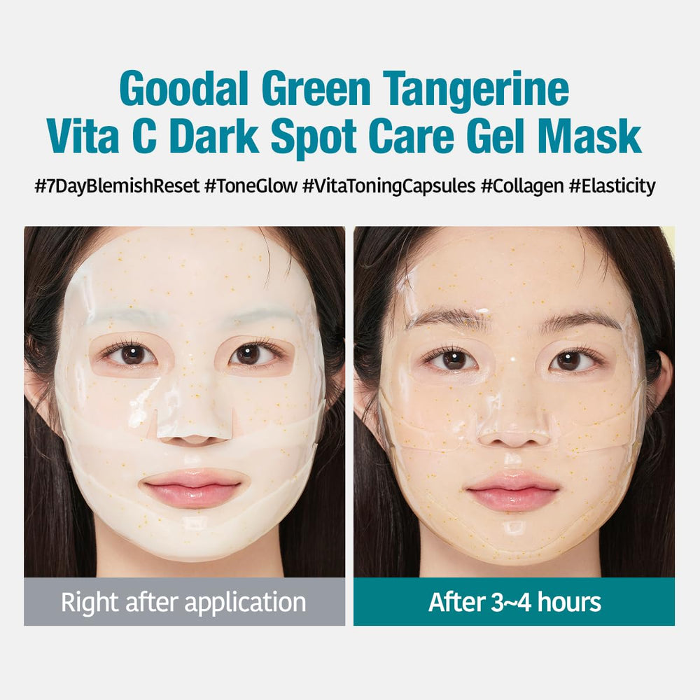GOODAL Masque Gel Mandarine Verte – teint lumineux et éclat naturel.