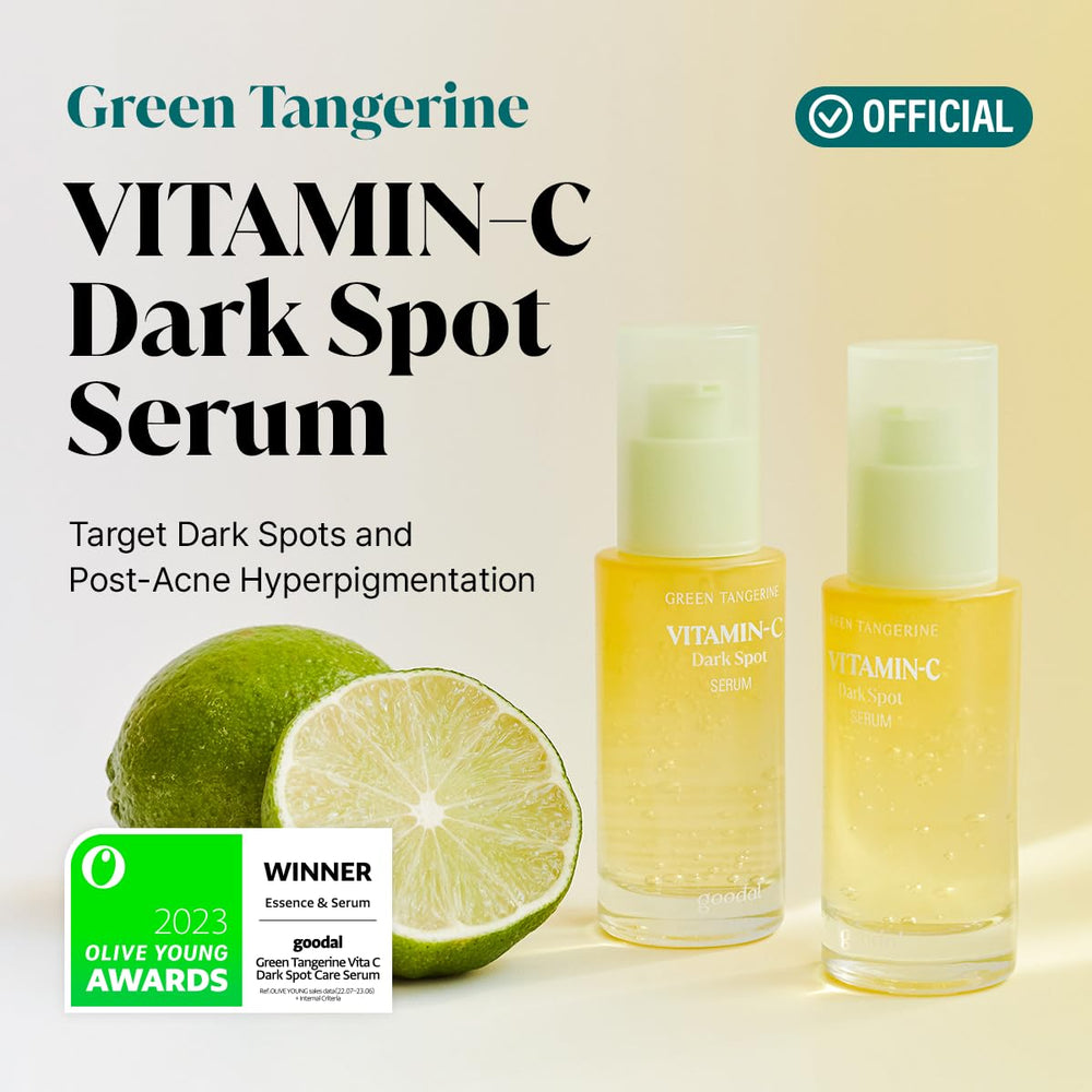 GOODAL serum citron vert texture eau fruit, hydratation légère pour une peau fraîche.