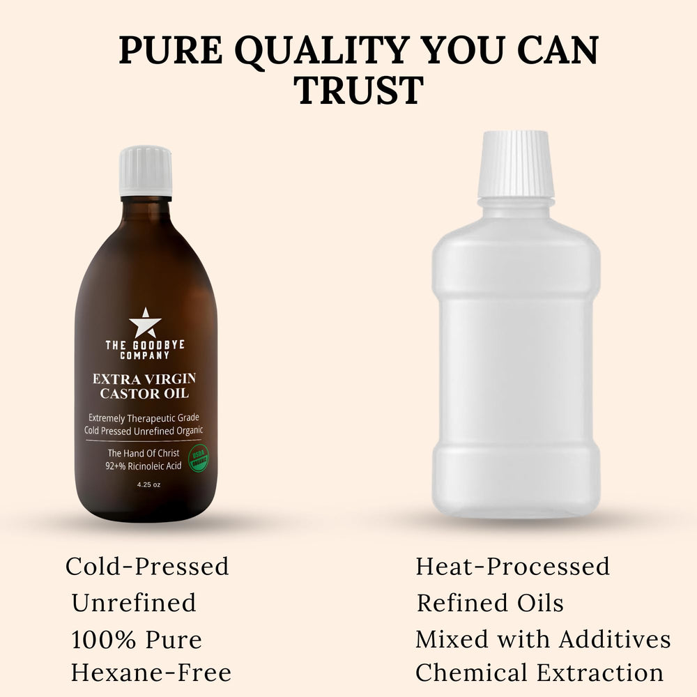 The Goodbye Company huile de ricin pour cils et sourcils, soins faciles et efficaces