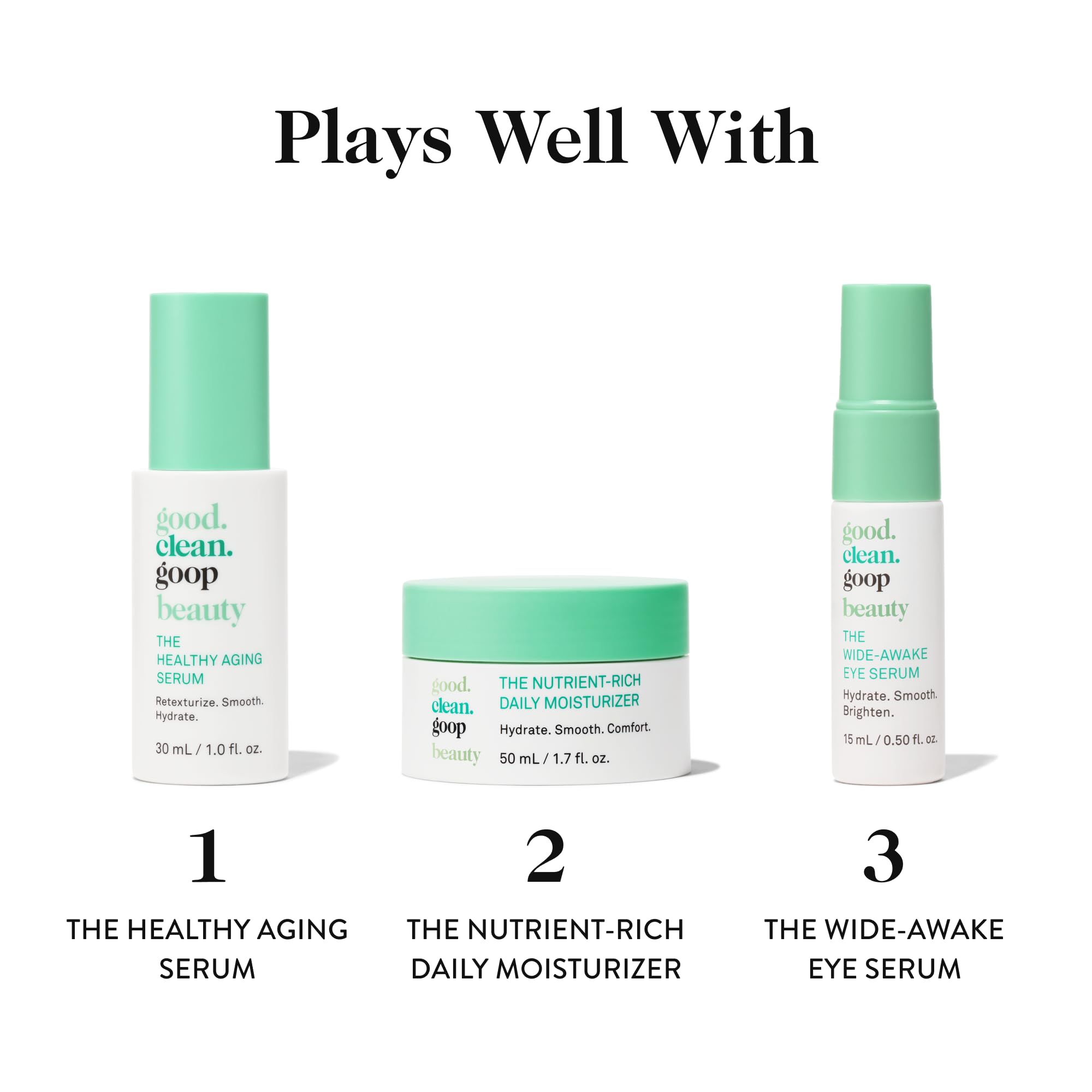 good.clean.goop dermatologue-teste: testé dermatologiquement et sans parfum synthétique