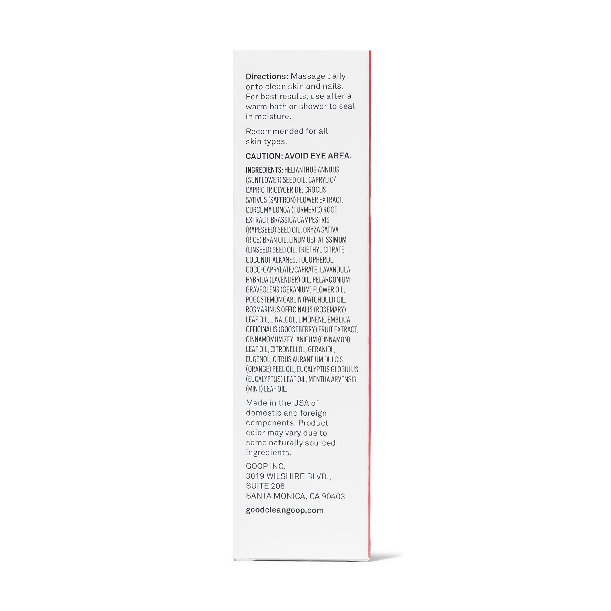 Élixir Nu Good Clean Goop – expérience sensorielle lumineuse et hydratante.
