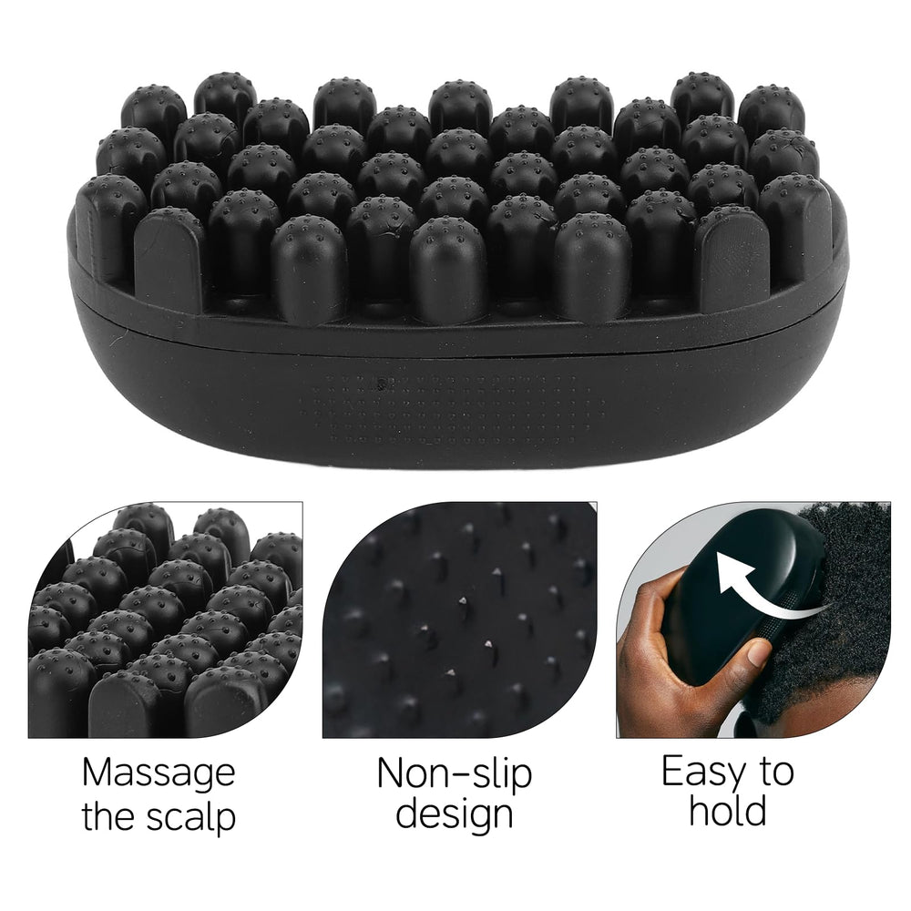 Texture caoutchouc douce, minimise les tiraillements et protège les cheveux.