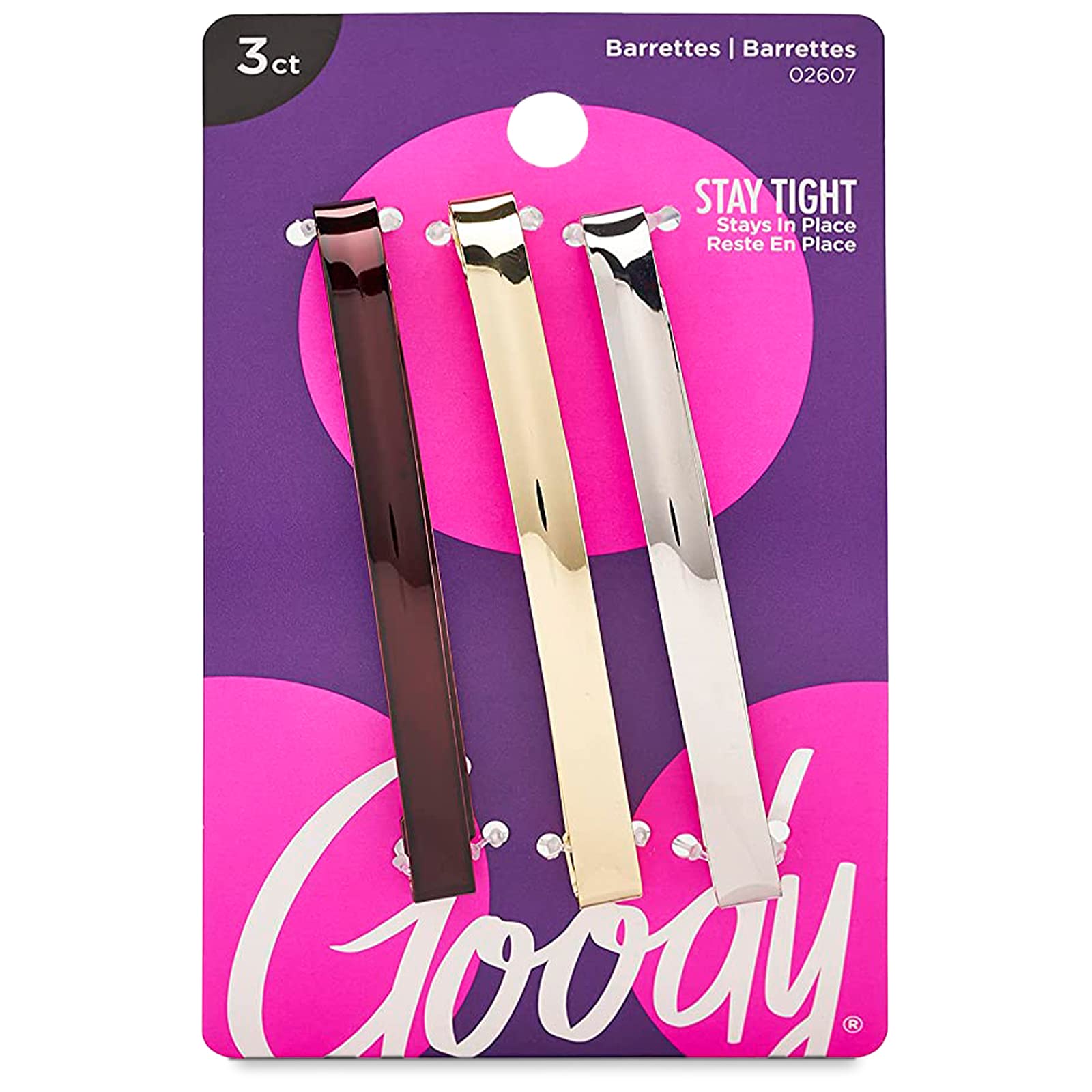 Goody barrettes – ensemble de 3 pinces pour maintien rapide et durable.