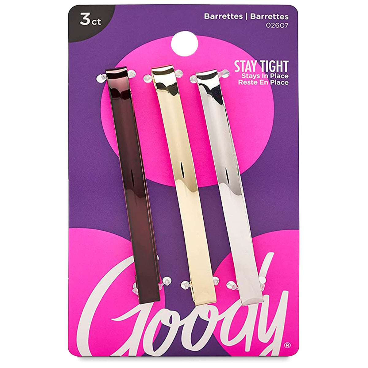 Goody barrettes – ensemble de 3 pinces pour maintien rapide et durable.
