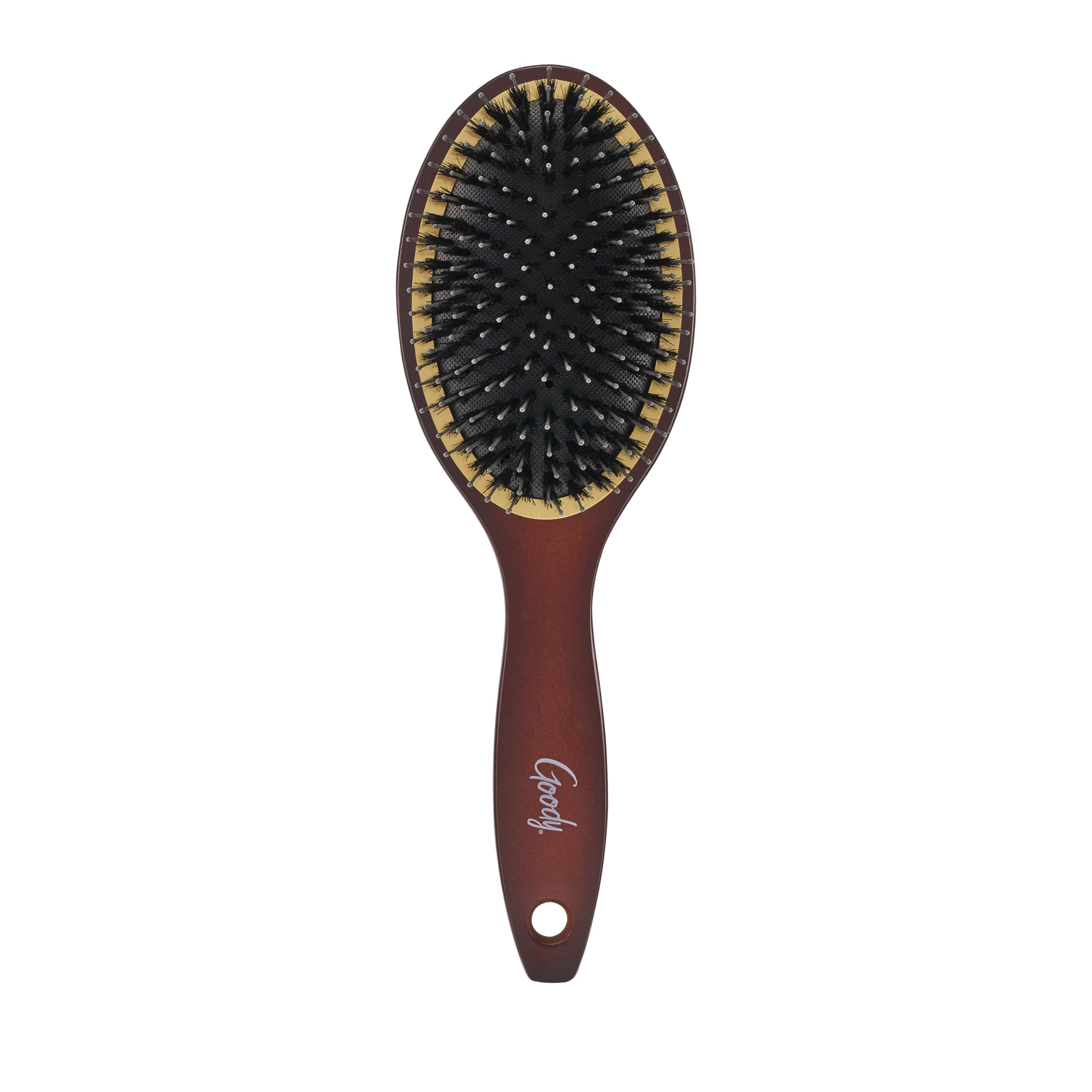 GOODY brosse brillance et douceur pendant le séchage pour tous types de cheveux.