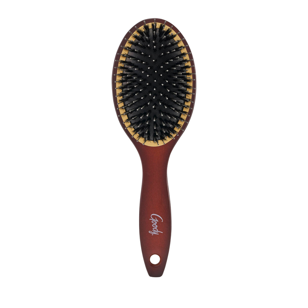 GOODY brosse brillance et douceur pendant le séchage pour tous types de cheveux.
