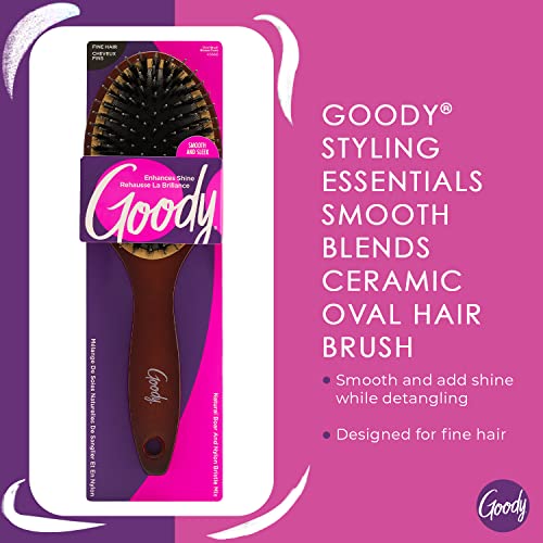 GOODY brosse cheveux bois et nylon: démêlage efficace sans tiraillements.