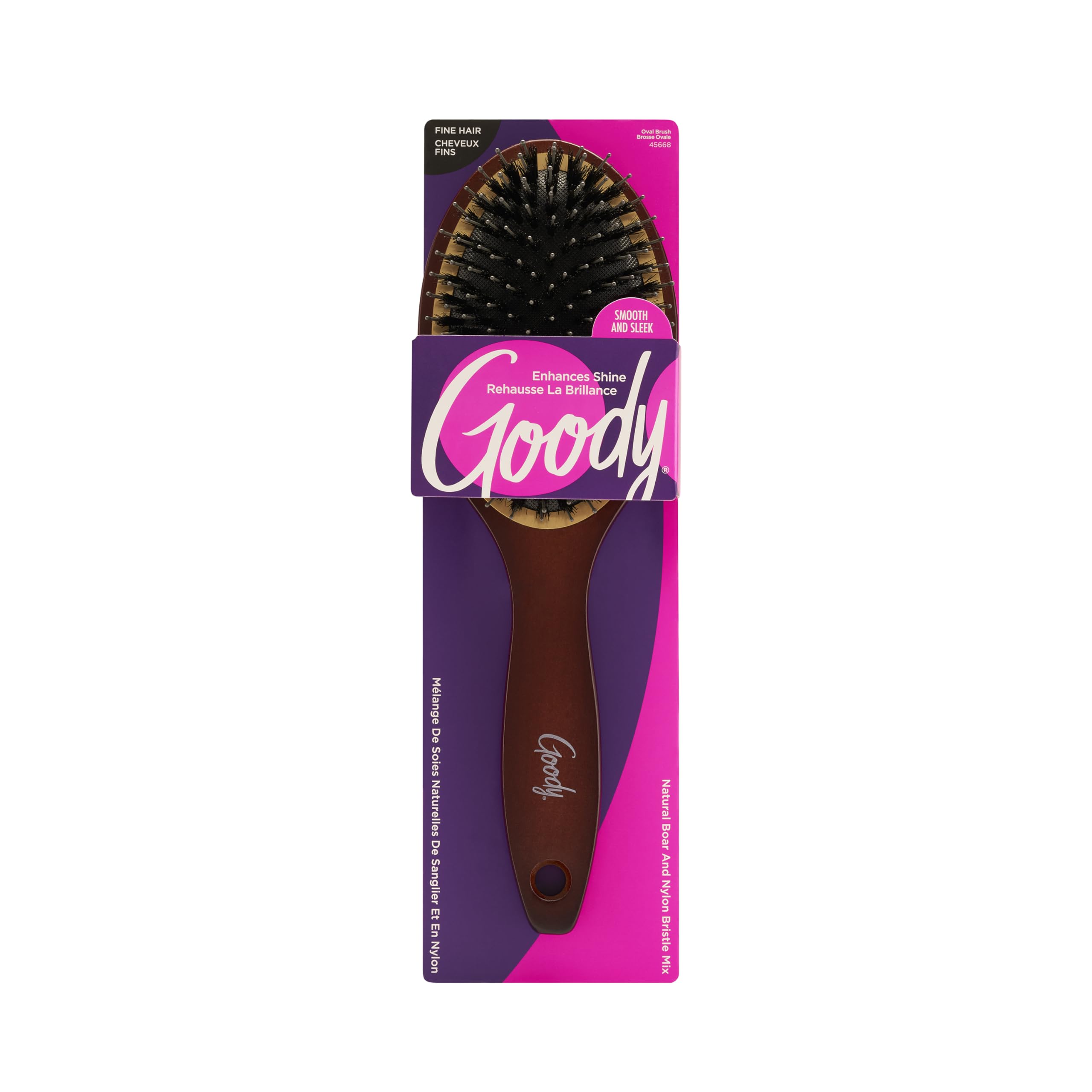 GOODY brosse céramique ovale: lisser en douceur et révéler une brillance naturelle.