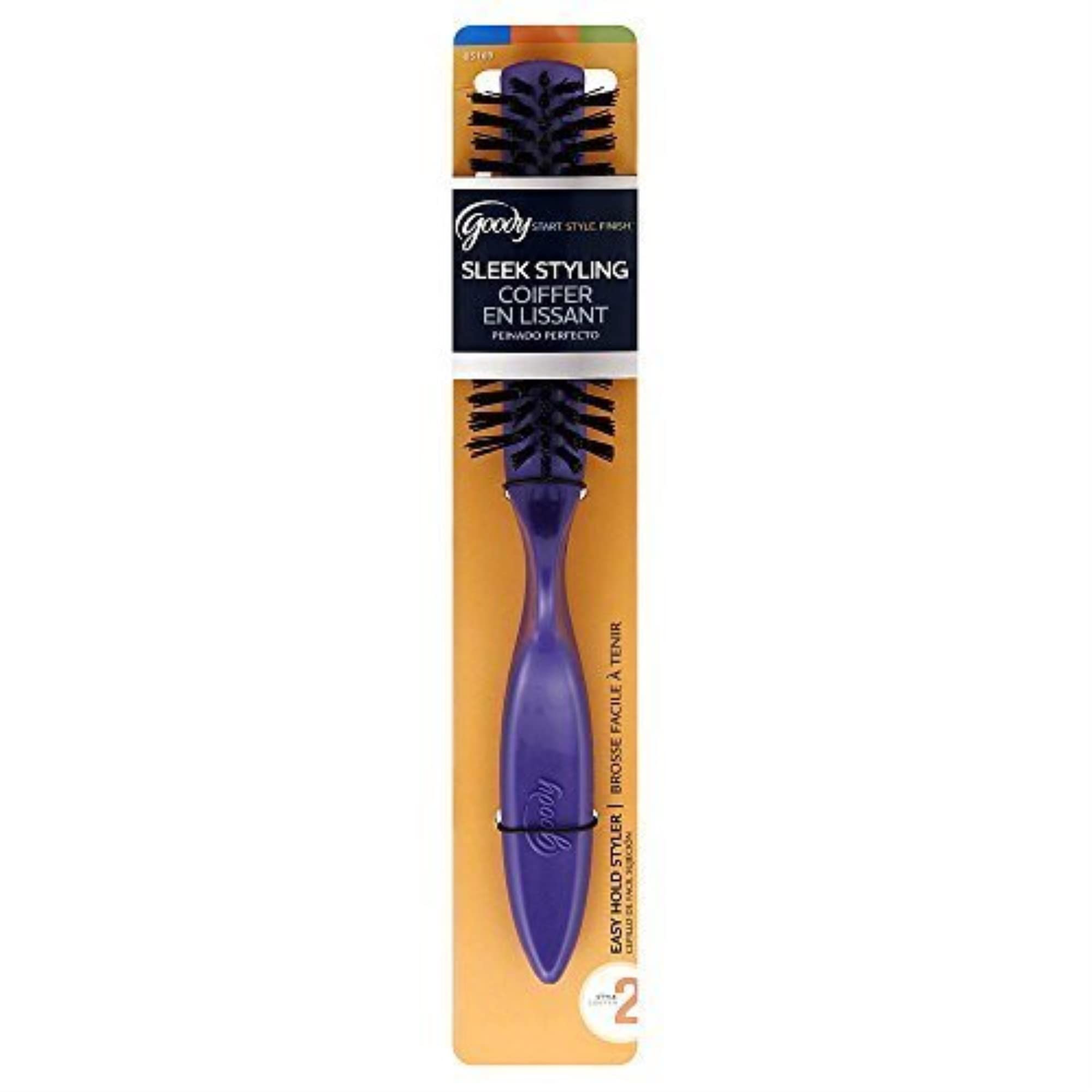 Brosse Goody pour coiffage avec poignée ergonomique pour le pouce, démêlage facilité