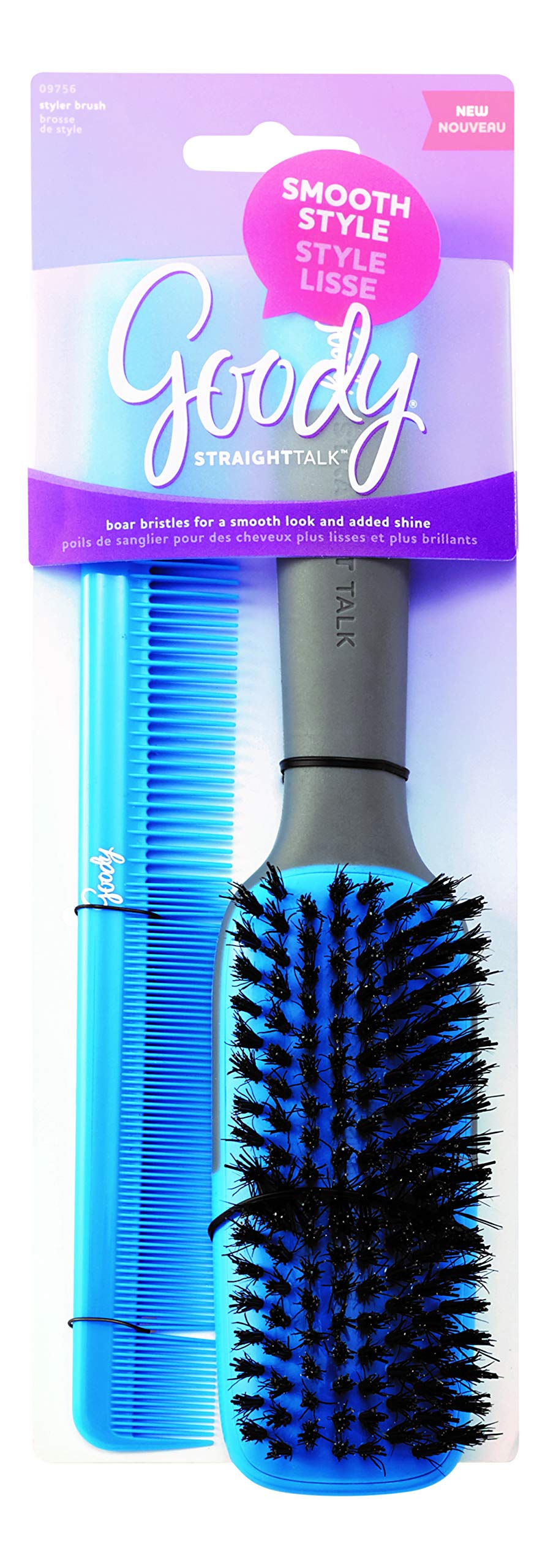 Brosse et peigne Goody pour un lissage rapide et efficace