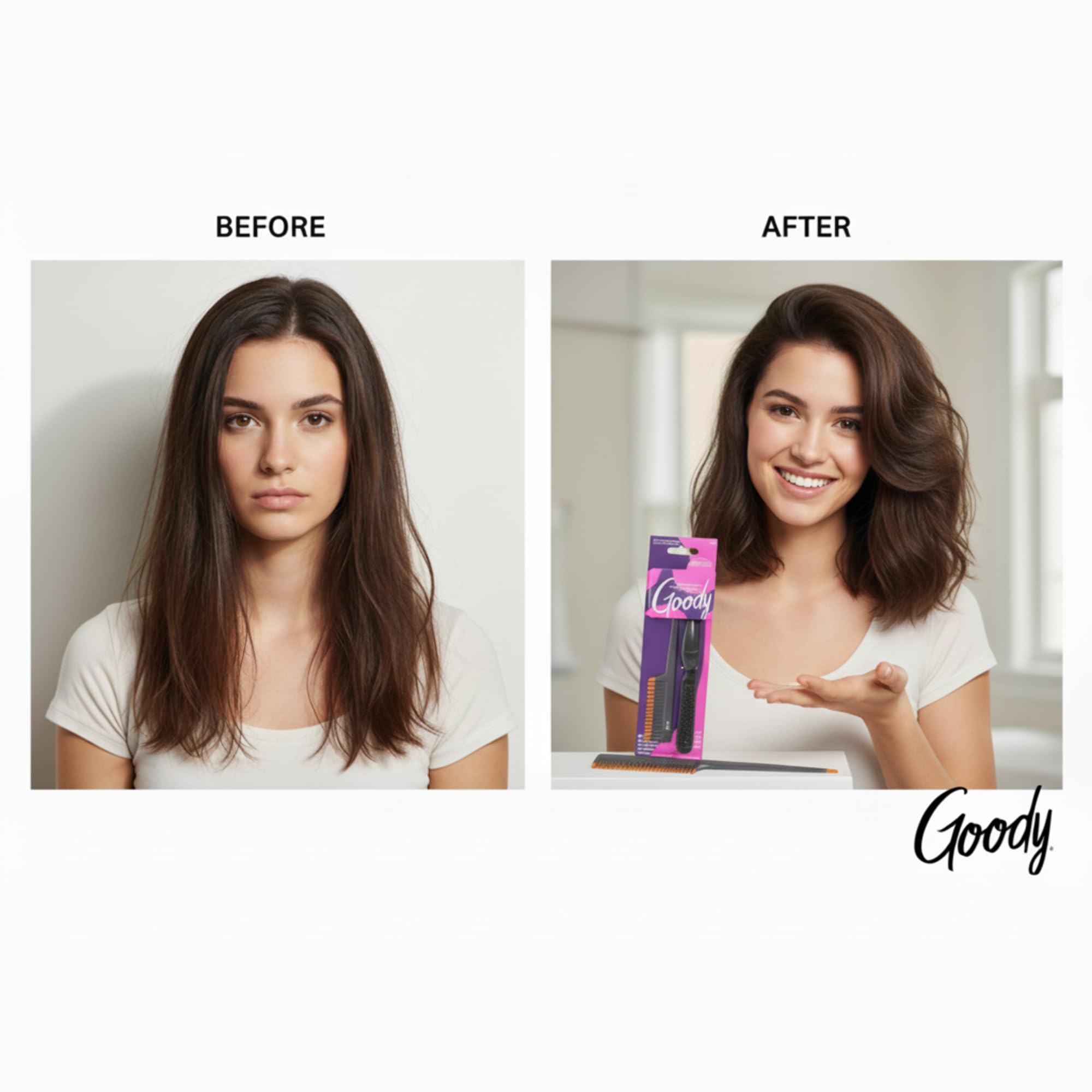 GOODY Volume Boost : brosse-ergonomique-prise-en-main, confort d’utilisation.