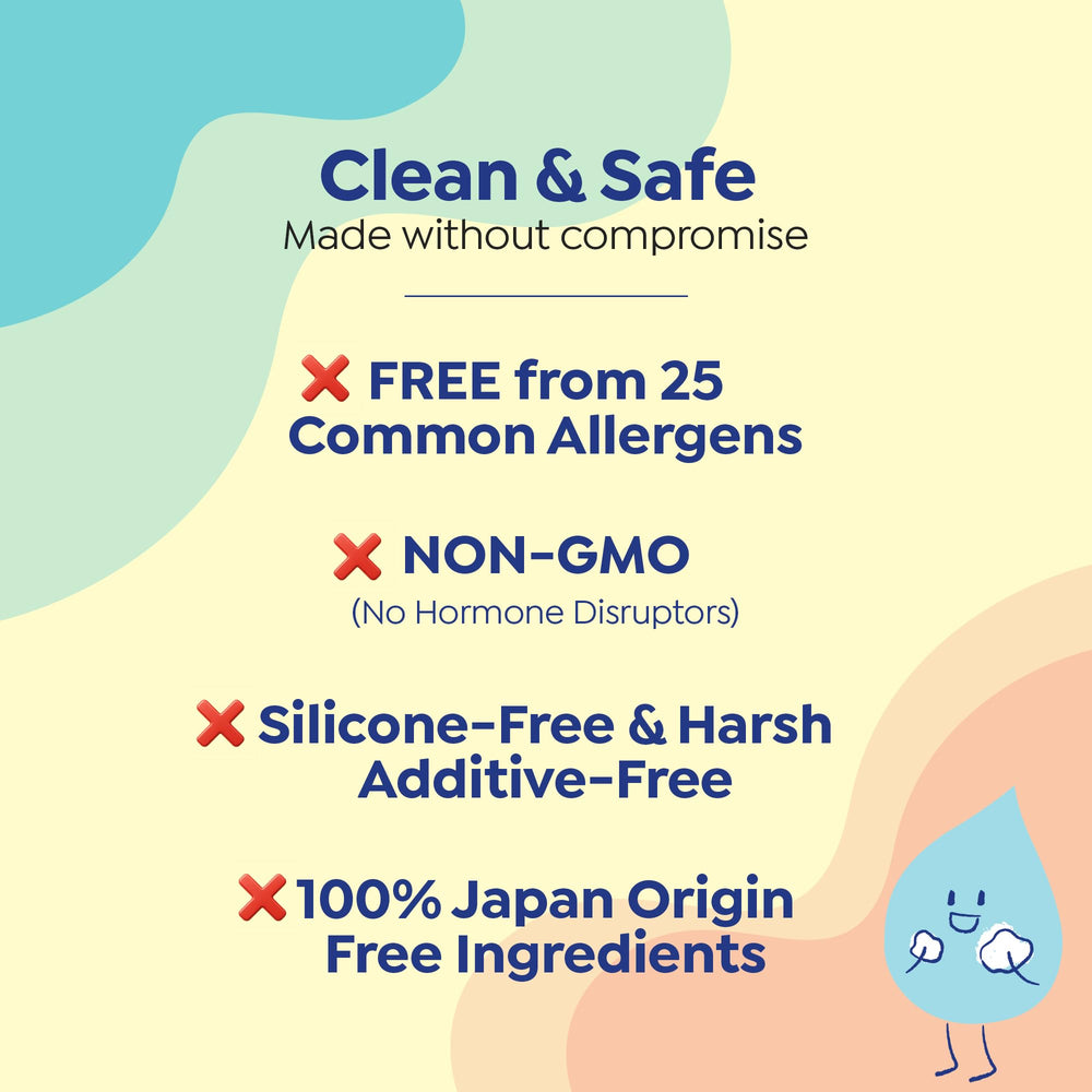 GOONGBE formule sans larmes pour des bains plus calmes.