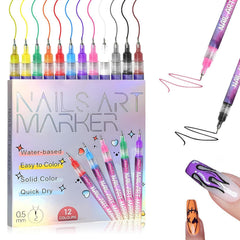 GOOLSUN Nail Art Marker 0,5 mm pour des traits nets et précis.