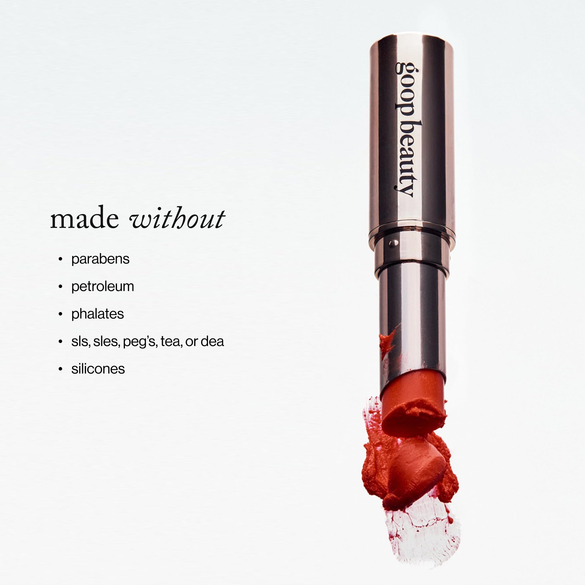 goop Beauté Baume Lèvres Trio Tomato, couleur rouge subtile et hydratation.