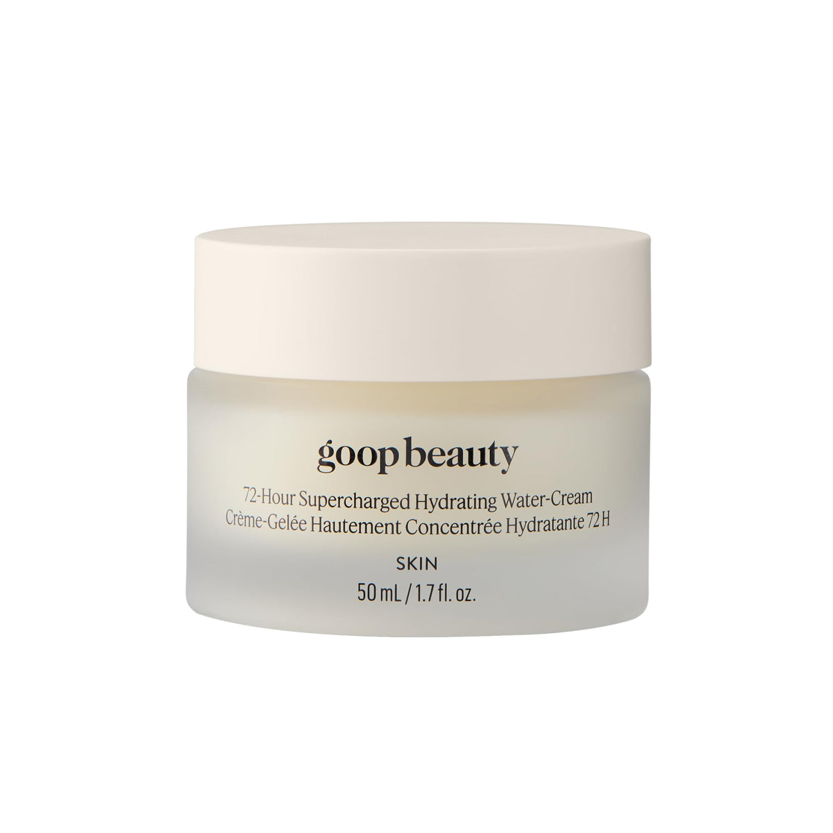 Goop Beauty crème-eau hydratante 72h pour une peau hydratée et lumineuse.