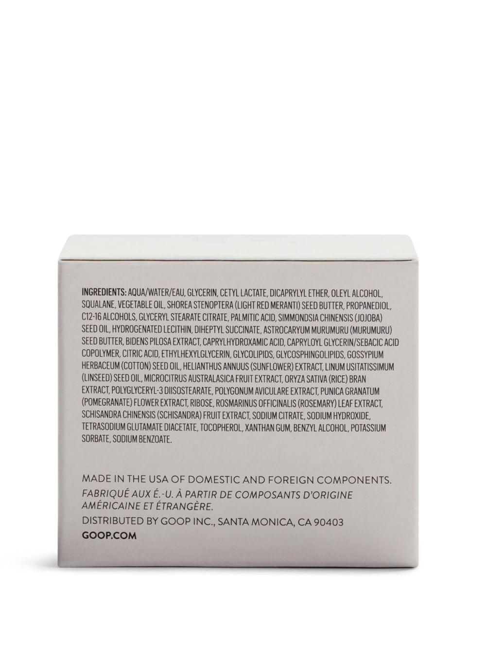 Routine quotidienne simplifiée avec Goop Crème Nourrissante Visage