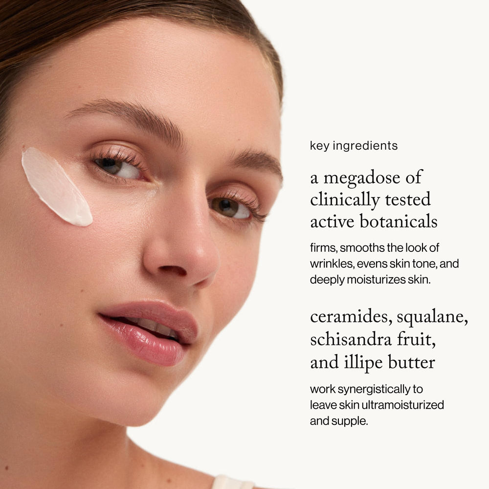Texture chantilly de Goop Crème Nourrissante Visage, absorption rapide