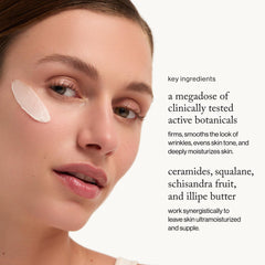 Texture chantilly de Goop Crème Nourrissante Visage, absorption rapide