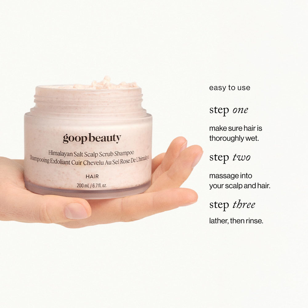 Goop Beauté lavage capillaire detoxifiant, élimine les résidus et revitalise la chevelure