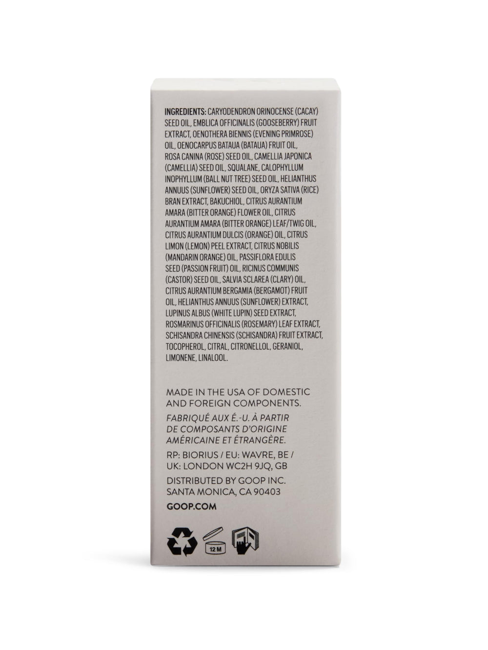 Routine soir goop Nutrient Face Oil peau nourrie sans lourdeur.