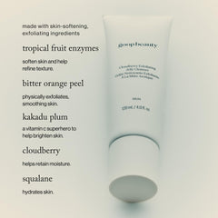 Goop texture gelée exfoliante visage, texture douce qui révèle peau lumineuse.
