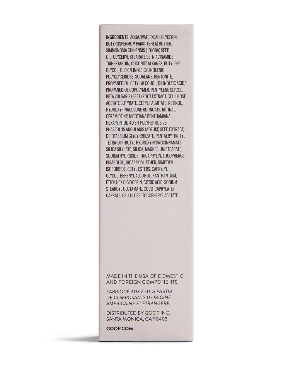 Ridules profondes visiblement réduites avec Goop Beauty 3x Retinol.
