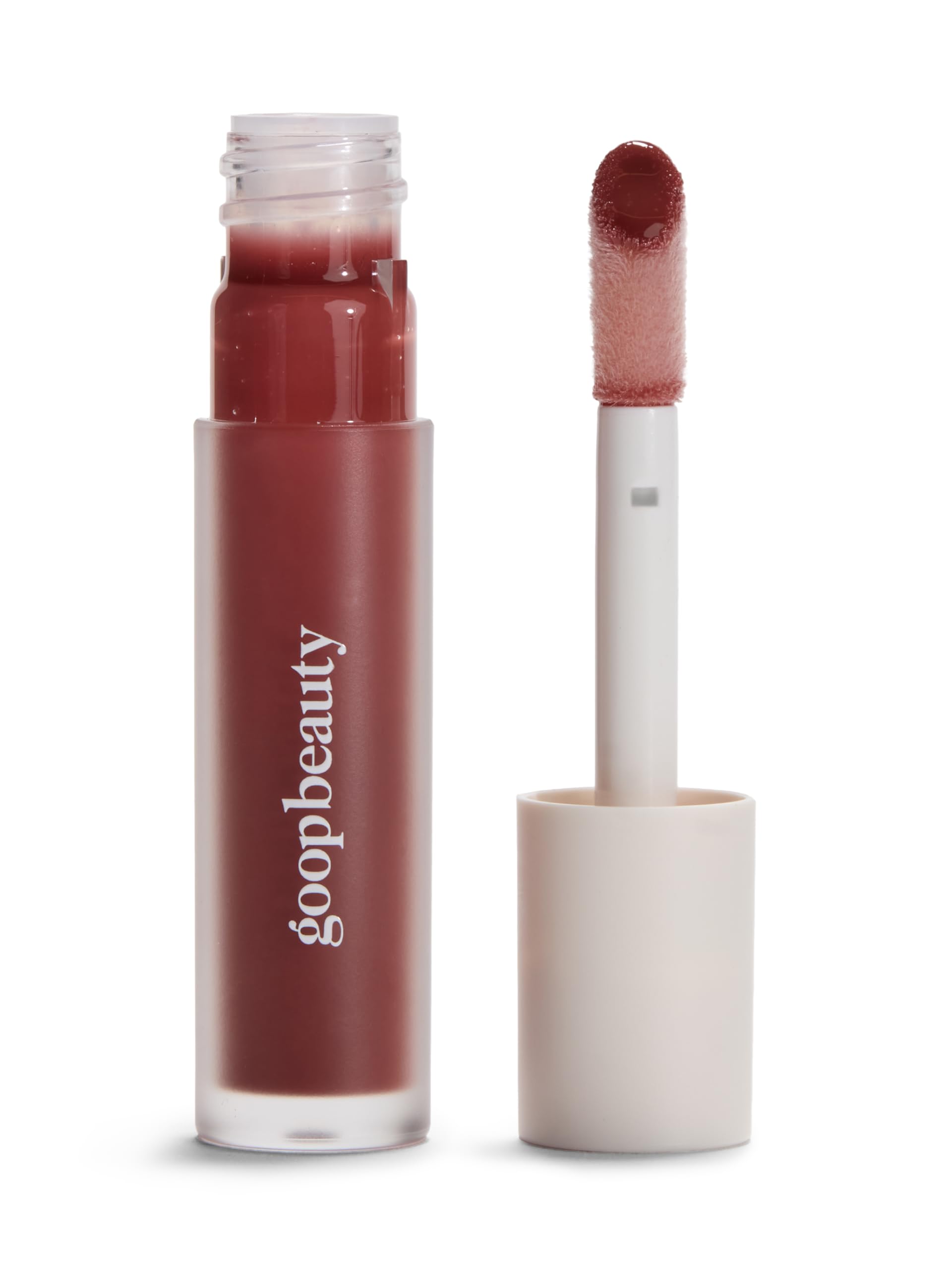 Goop Beauty Hydra-Barrier Gel Gloss dans son étui, lèvres protégées et hydratées.