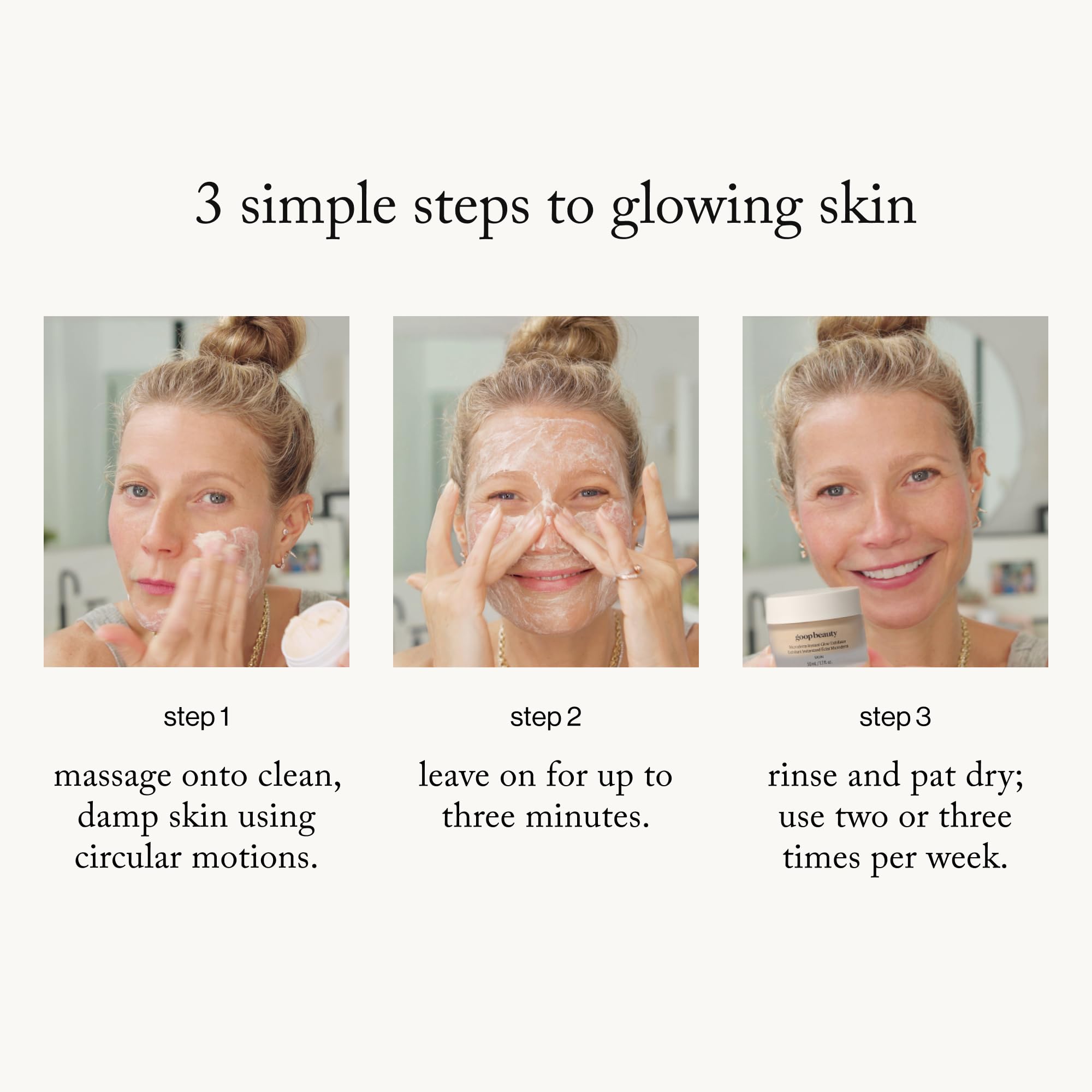 Goop Microderm Exfoliator aide à affiner l'apparence des pores.