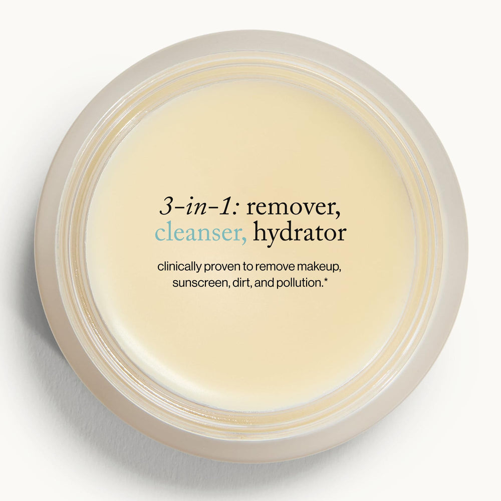Nettoyage huileux qui se transforme en lait grâce au baume Goop, touché doux et agréable.