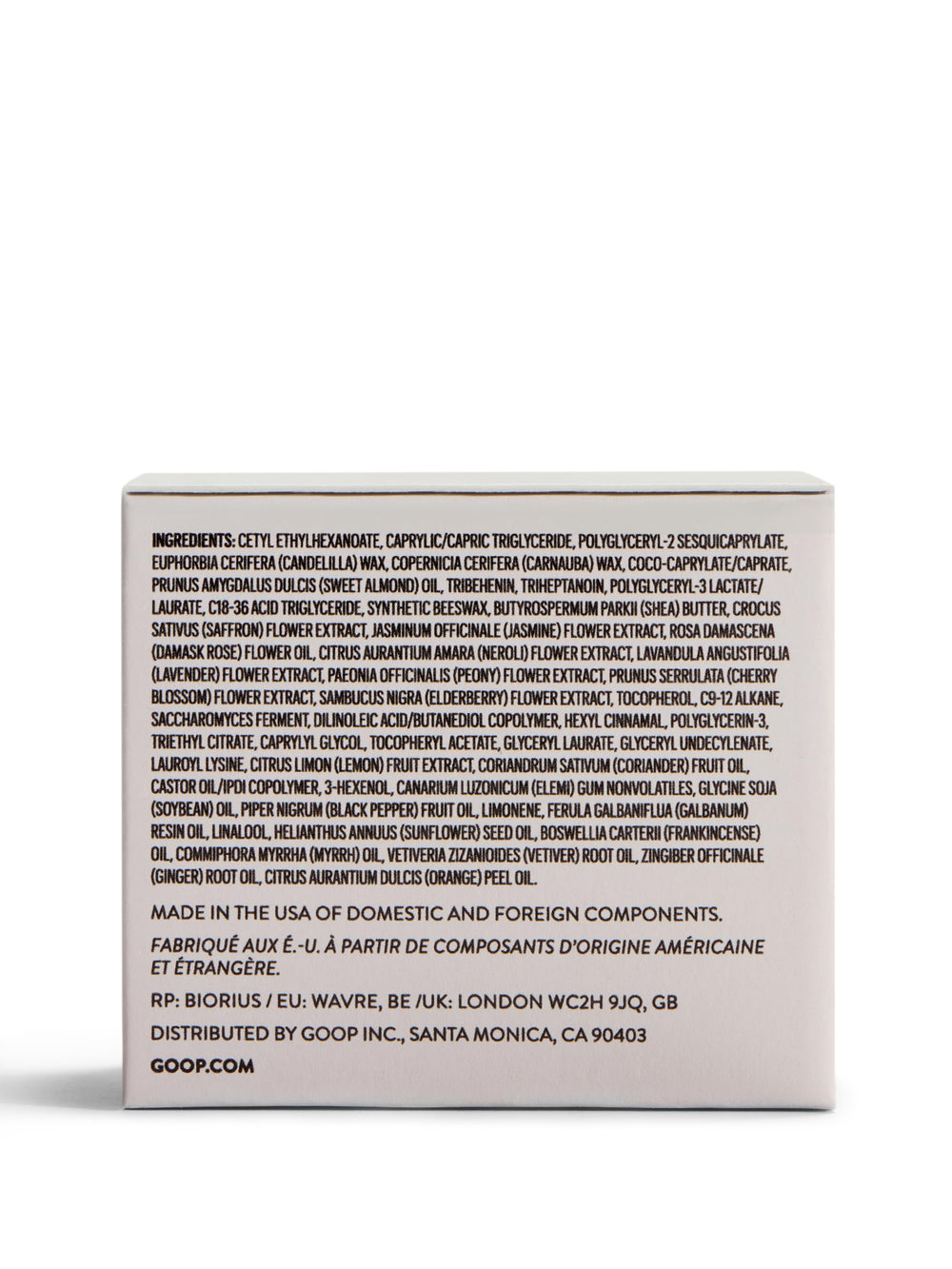 Tissu coton organique inclus pour faciliter le démaquillage et le rinçage.