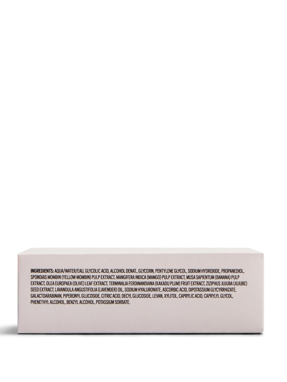 goop emballage sans colorants et sans parfum artificiel pour une routine propre.