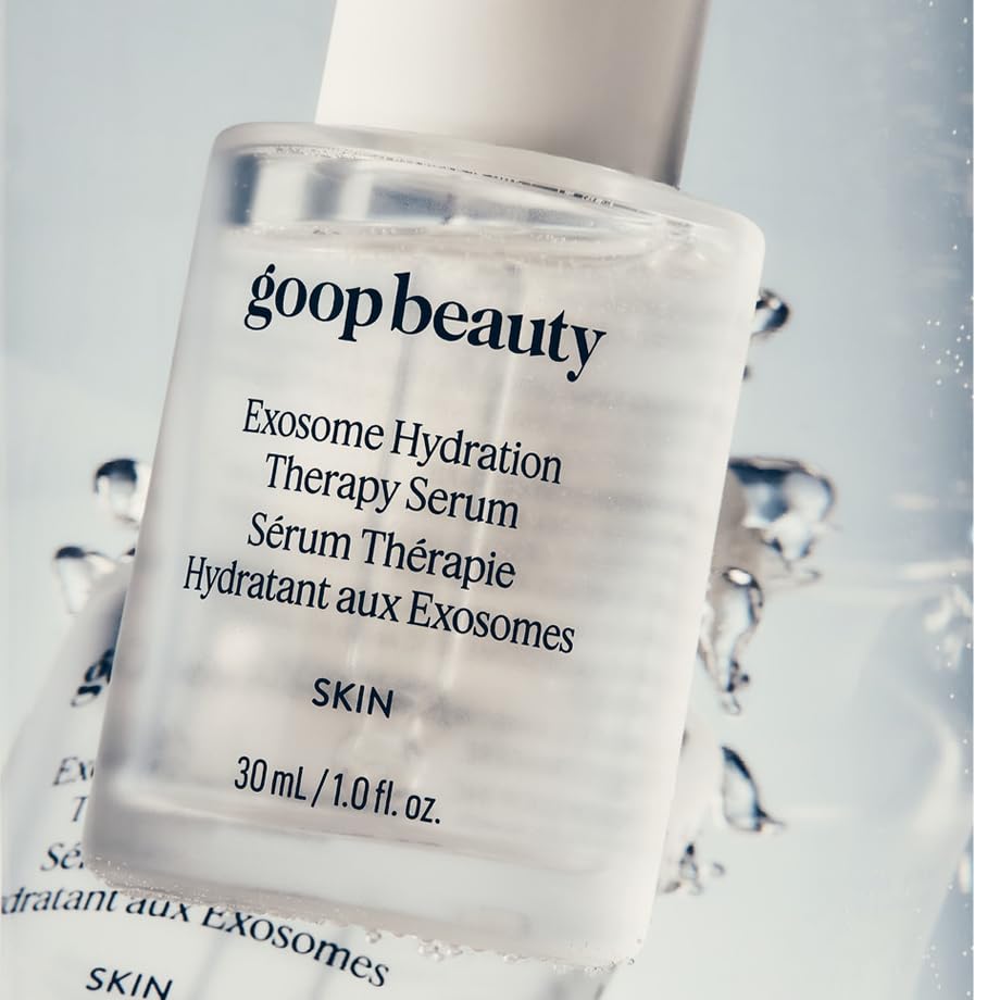 Goop Exosome Hydration Serum s'applique le matin pour préparer la peau et booster l'éclat.