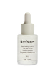 Goop Exosome Hydration Serum : bouteille élégante offrant hydratation durable et apaisement.