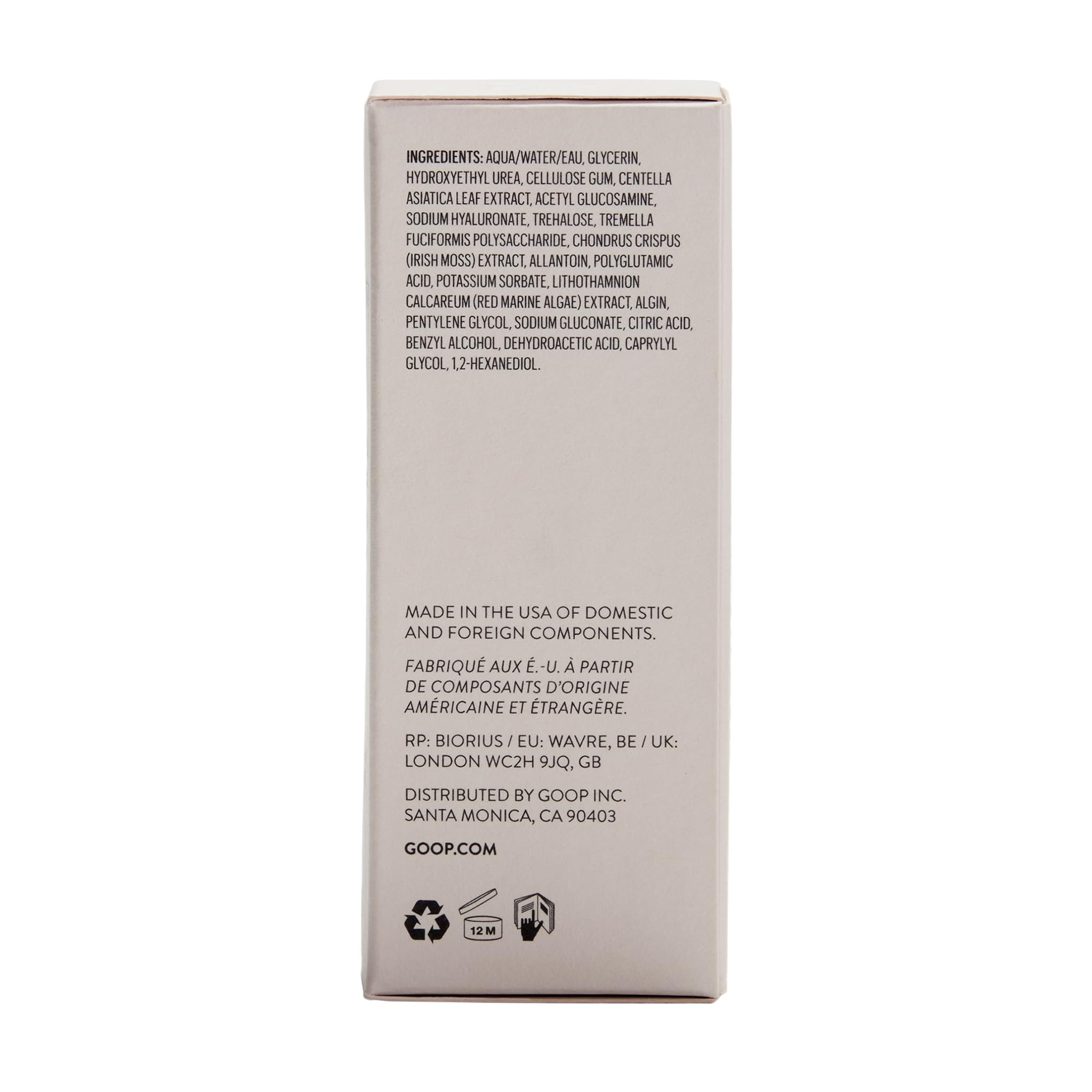 Goop Exosome Hydration Serum contient des exosomes de cica pour hydrater en profondeur.