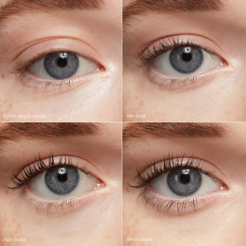 goop Featherlash-teinte noire intense pour un regard profond