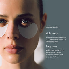 Texture douce Veocel Lyocell des masques Goop Yeux pour un confort maximal.
