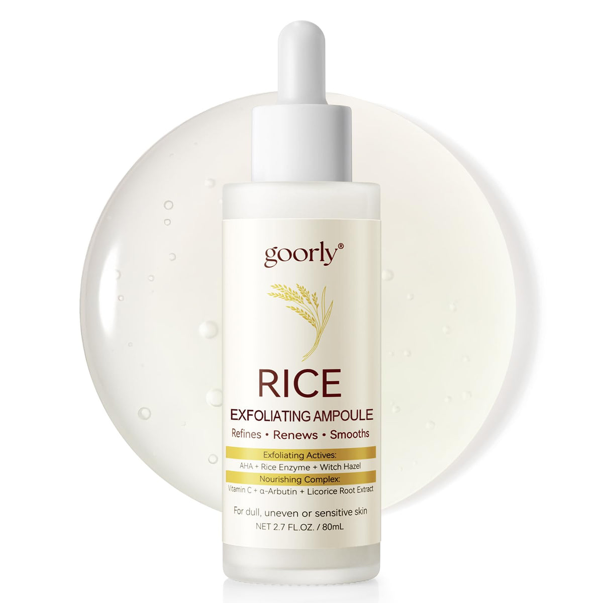 Goorly Peel Shot Glow – bouteille 80 ml prête à l’exfoliation douce.