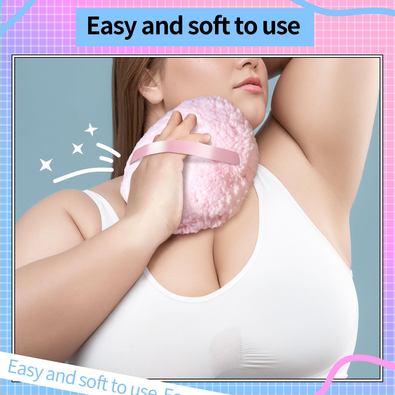Bouffette Gootaimi pour le corps, adaptée à tous les types de peau.