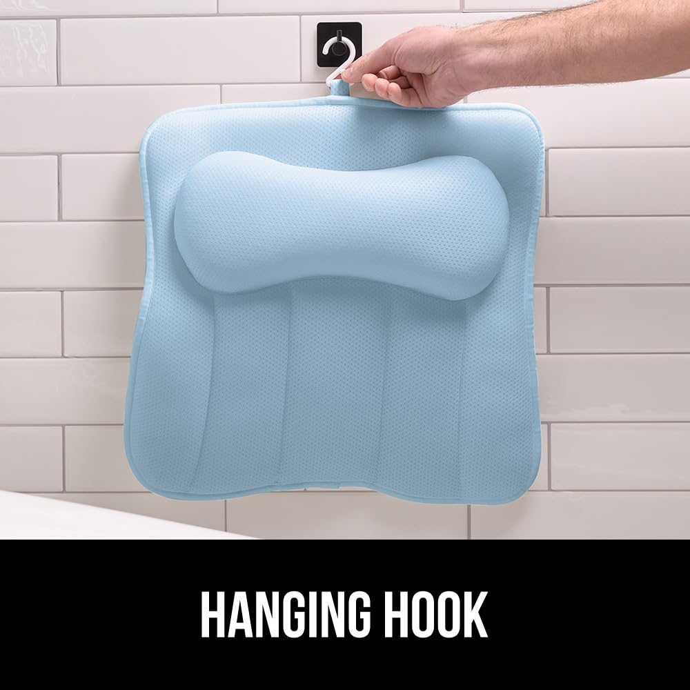 Gorilla Grip: crochet intégré pour rangement et séchage.
