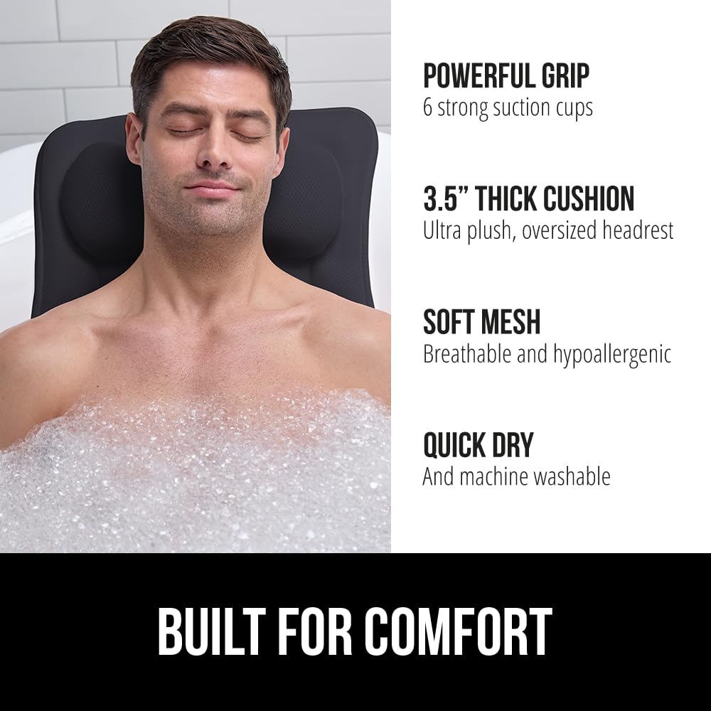 GORILLA GRIP FlexComfort offre un soutien du cou et du dos grâce à une tête surdimensionnée