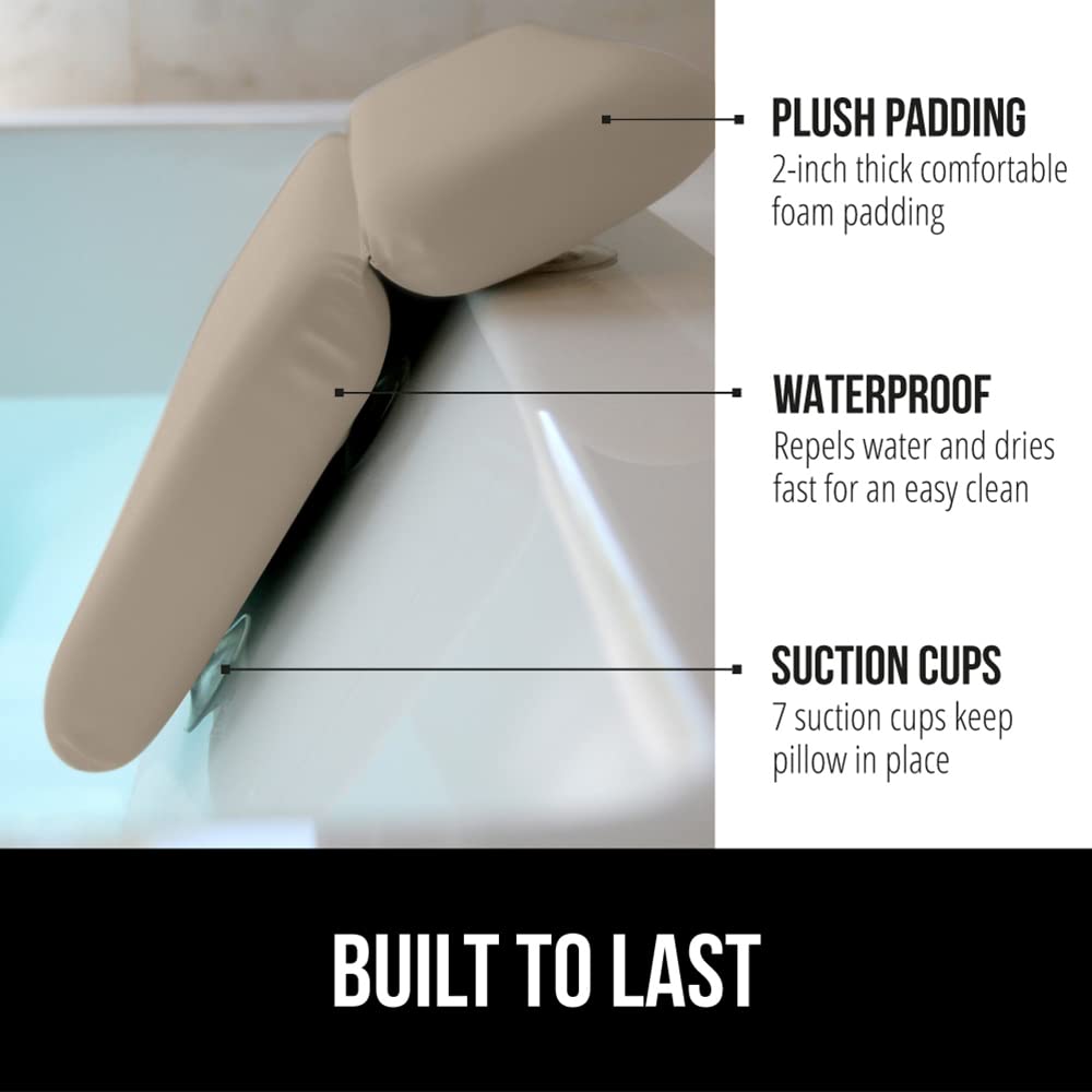 Soutien-tête-nuque Gorilla Grip: confort optimal pendant le bain.
