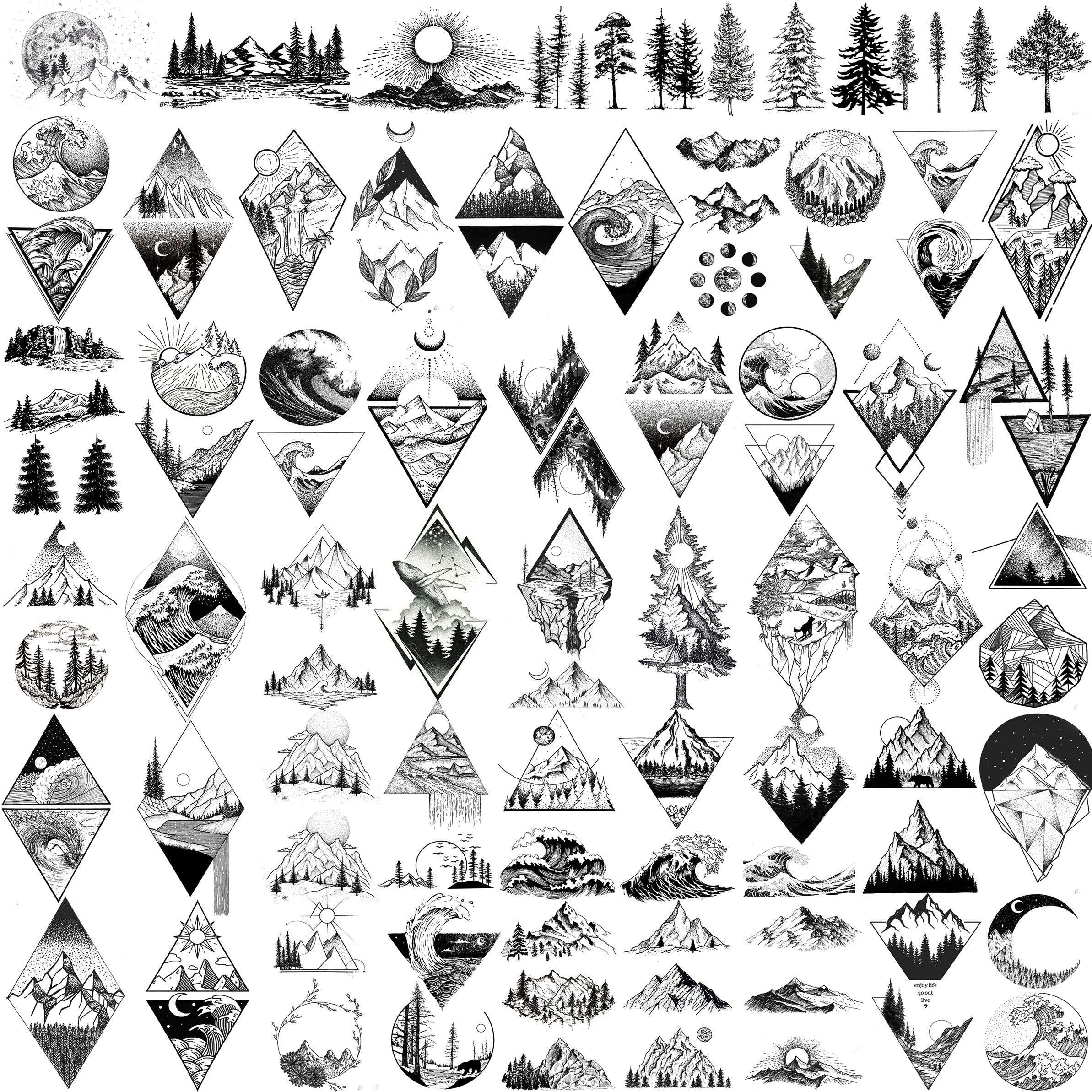 Tatouage Goromon montagne noire – rendu réaliste et durable sur la peau